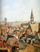 Camille Pissarro Old under the sun roof oil painting picture wholesale